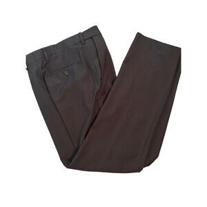 GUC Haggar Men's Black Dress Pants Pockets Belt Loops Size 32 x 32